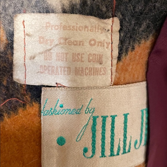 Vintage Jill jr 70’s Plaid Fur Collar Coat. Fits like a size 4 mint condition. - Picture 5 of 10